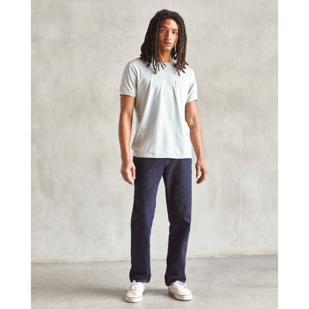 Outerknown SEA Jeans Men's The Dunes Straight Dark Indigo Rinse Blue Jeans